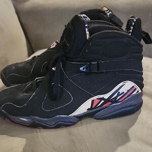 AIR JORDAN 8 RETRO PLAYOFF 2007 BLACK/VRSTY RD-WHITE BRGHT CNCRD 305381 061
